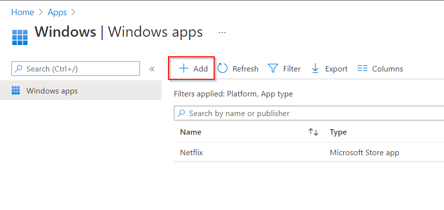 SQL ODBC Driver via Intune - Add the app to intune 2