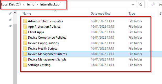 Import Intune Backup and Assign Group - Intune Template